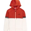 Scopeto Full-Zip Velour Hoodie- Poinciana/ Gardenia