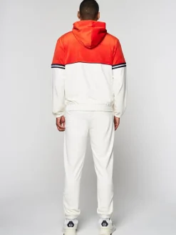 Scopeto Full-Zip Velour Hoodie- Poinciana/ Gardenia