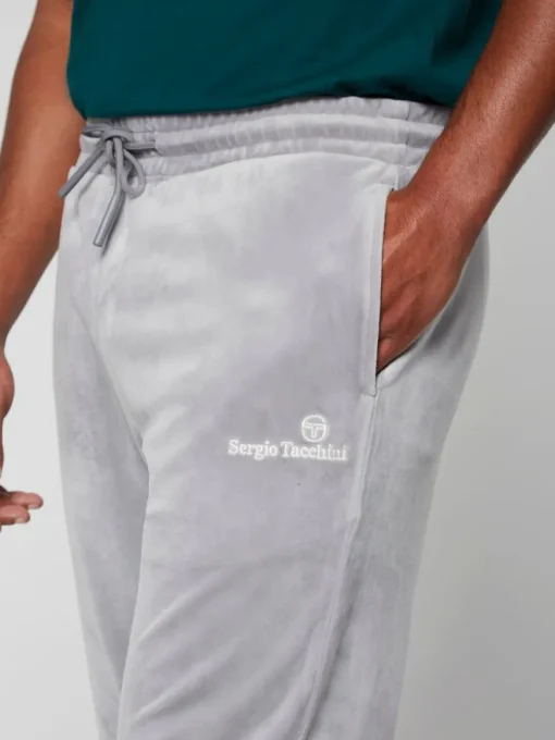 Scopeto Velour Pant- Sleet/ Gardenia