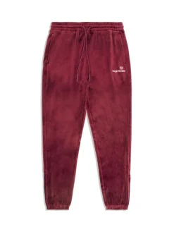 Scopeto Velour Pant-Black Beauty/ Mauve Wine