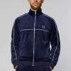 Sovana Velour Track Jacket- Maritime Blue