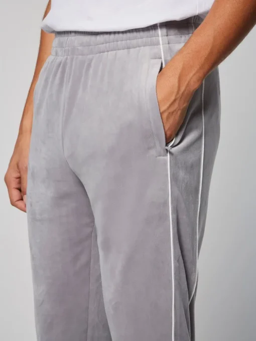 Sovana Velour Track Pant- Sleet