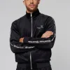 Tipo Velour Track Jacket- Black