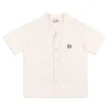 Ulivo Crochet Shirt- Brilliant White