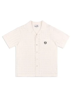Ulivo Crochet Shirt- Brilliant White