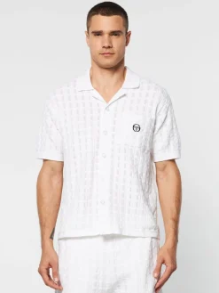 Ulivo Crochet Shirt- Brilliant White