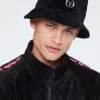 Velour Bucket Hat-Black