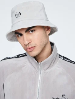 Velour Bucket Hat-Quiet Gray