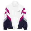 Verona Track Jacket- White/ Multi