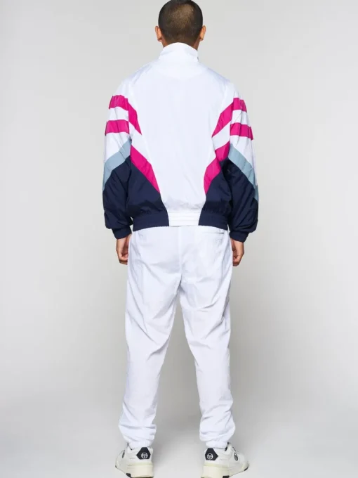 Verona Track Jacket- White/ Multi