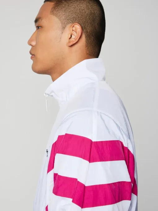 Verona Track Jacket- White/ Multi
