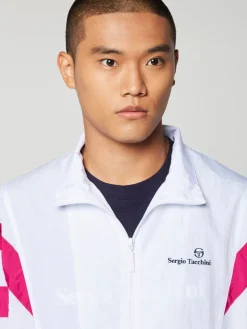 Verona Track Jacket- White/ Multi