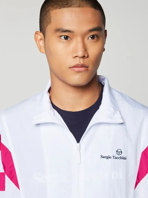 Verona Track Jacket- White/ Multi