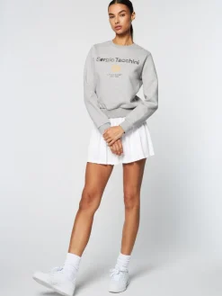 Women'S Linea Sport Crewneck- Heather Grey