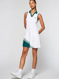 Women'S Monza Tennis Dress- Brilliant White