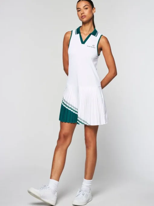 Women'S Monza Tennis Dress- Brilliant White