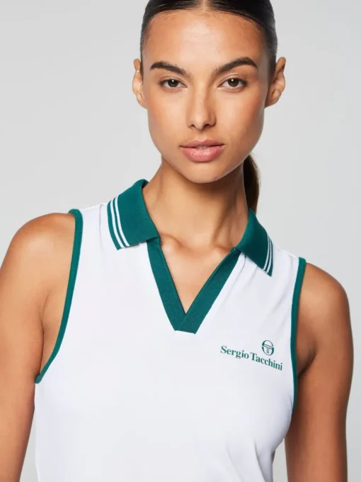 Women'S Monza Tennis Dress- Brilliant White