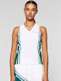 Women'S Monza Tennis Tank- Brilliant White