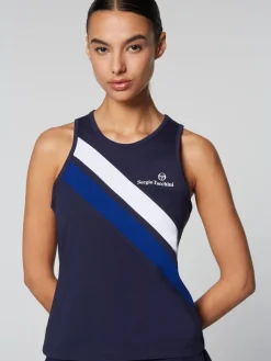 Women'S Ortica Tennis Tank- Maritime Blue