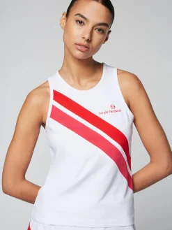 Women'S Ortica Tennis Tank- White