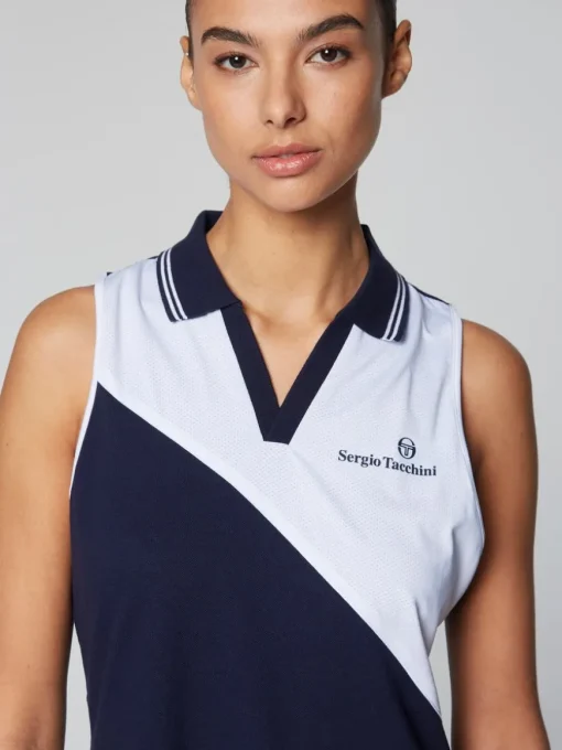 Women'S Vigentino Tennis Dress- Maritime Blue