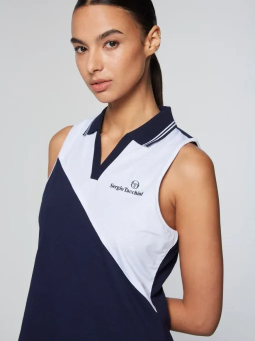 Women'S Vigentino Tennis Dress- Maritime Blue