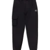 Woven Cargo Jogger Pants- Black